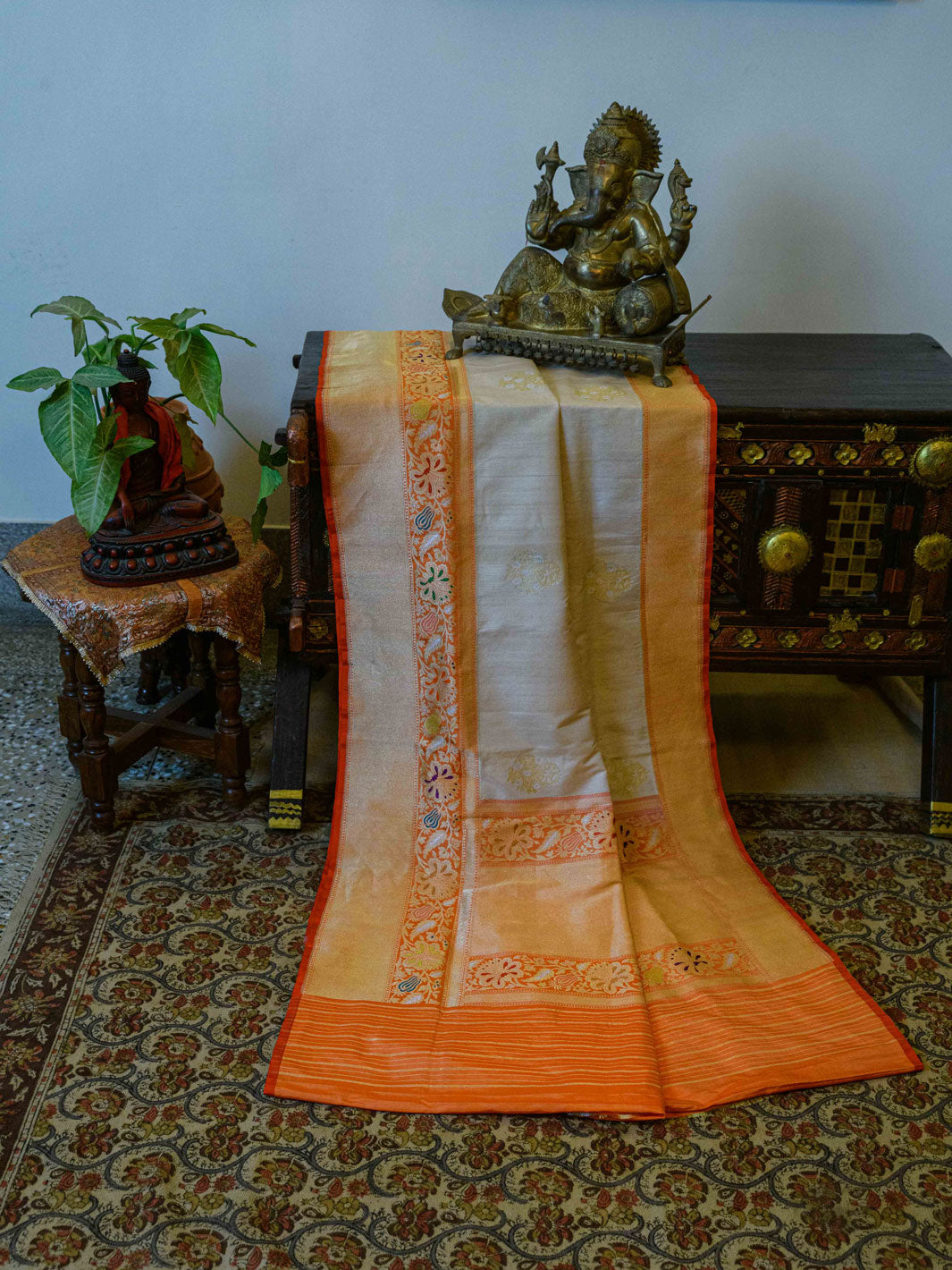 Pure Tussar Silk Banarasi Handloom Saree